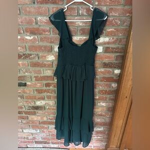 Show Me Your MuMu Green Tiered Midi Dress